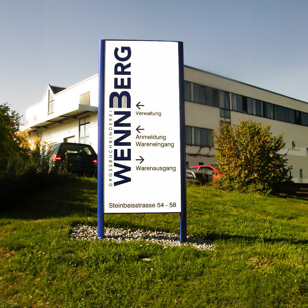 Werbepylon Stele A Plan Wegweiser Outdoor Vaihingen an der Enz