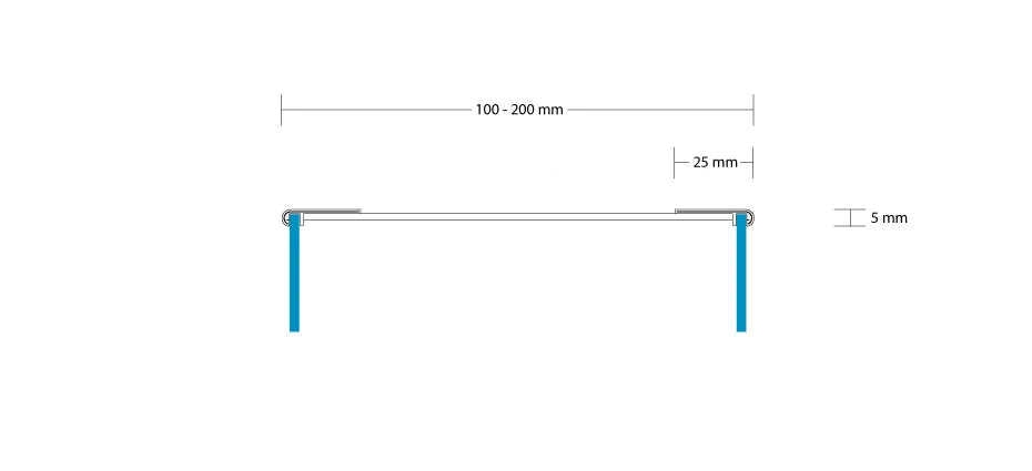 Profilskizzen für: Leuchtkasten | Scheibe | Oval | Beidseitig